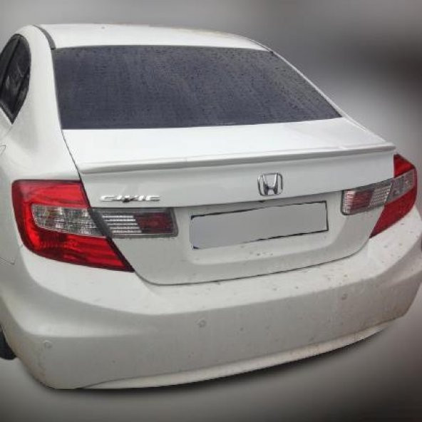 Honda Civic Uyumlu 2012-2016 Pianoblack İnce Anatomik Spoiler ürün görseli 1
