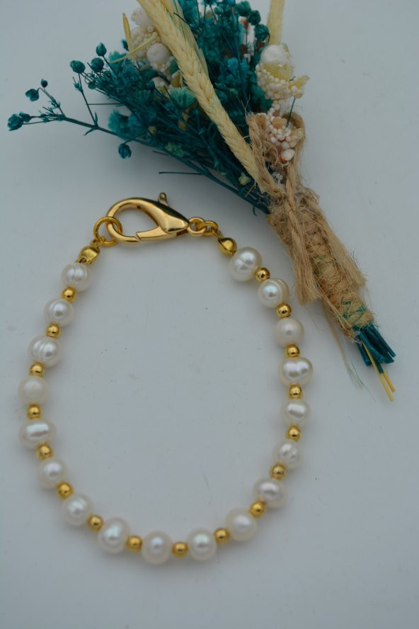 STONEAGE JEWELLERY İnci Bileklik - Resim 2