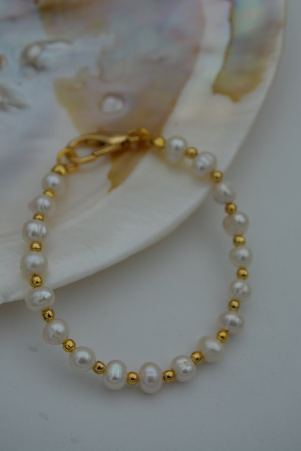 STONEAGE JEWELLERY İnci Bileklik - Resim 3