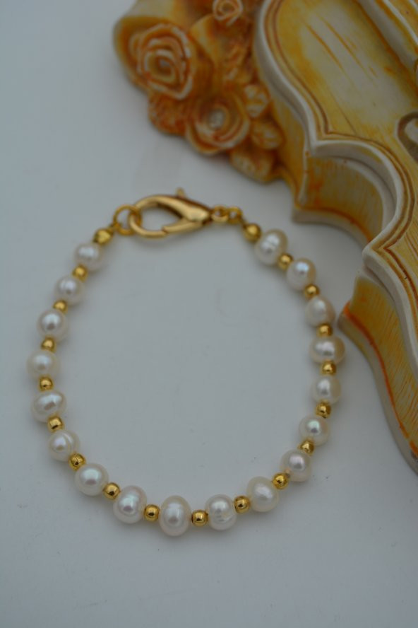 STONEAGE JEWELLERY İnci Bileklik - Resim 4