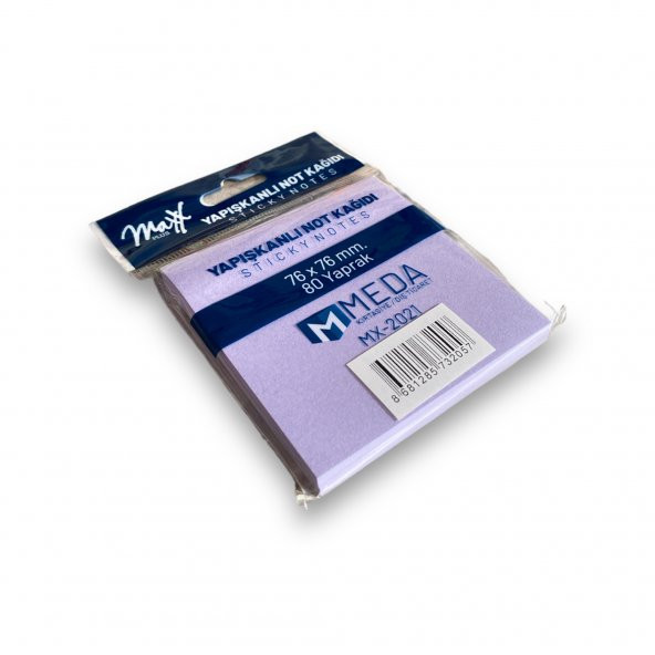 Maxx Mx-2021 Yapışkanlı Not Kağıdı 76 X 76 80 Yaprak - Mor ürün görseli 1
