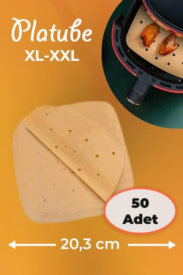 Pisirme Kagidi 50 adet Kare Delikli Airfryer Yagli Kagit Xiaomi Philips Tüm Markalara Uyumlu ürün görseli 1