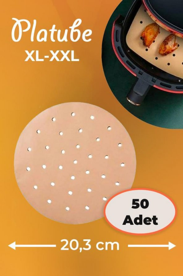 Pisirme Kagidi 50 adet Yuvarlak Delikli Airfryer Yagli Kagit Xiaomi Philips Tüm Markalara Uyumlu ürün görseli 1