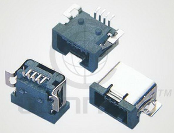 4 Pin Mini USB Dişi Kart Tipi Soket ürün görseli 1