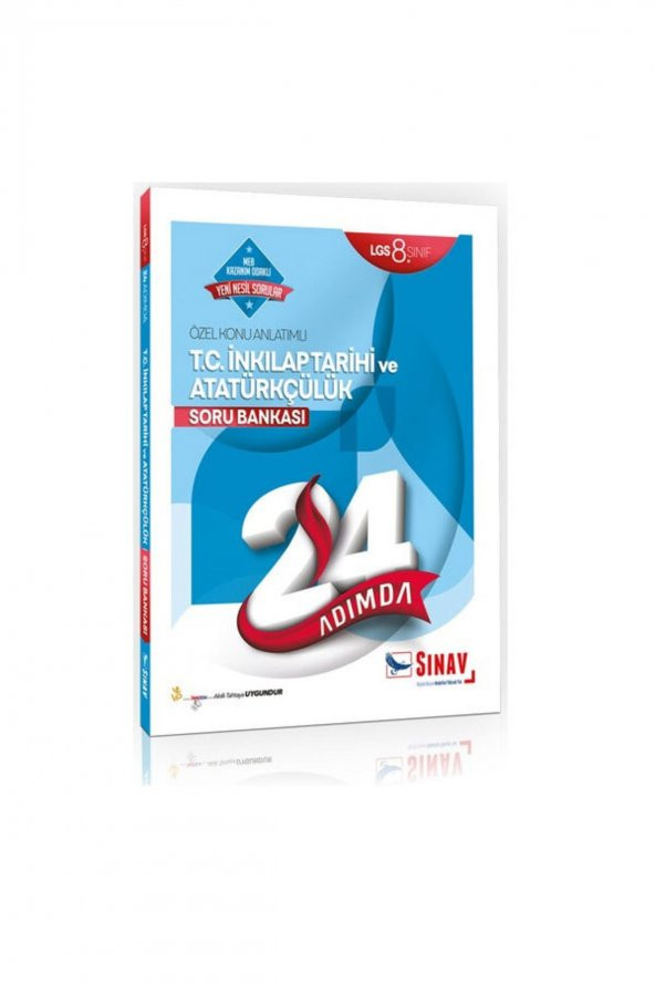 Sınav Yayınları 8.Sınıf 24 Adımda İnkılap Tarihi Soru Bankası ürün görseli 1