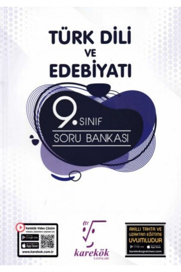 Karekök Yayınları 9.Sınıf Türk Dili ve Edebiyatı Soru ürün görseli 1