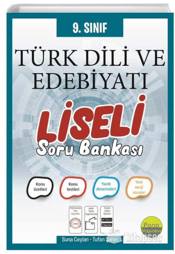 Pano Yayınları 9. Sınıf Türk Dili ve Edebiyatı Liseli Soru Bankası ürün görseli 1