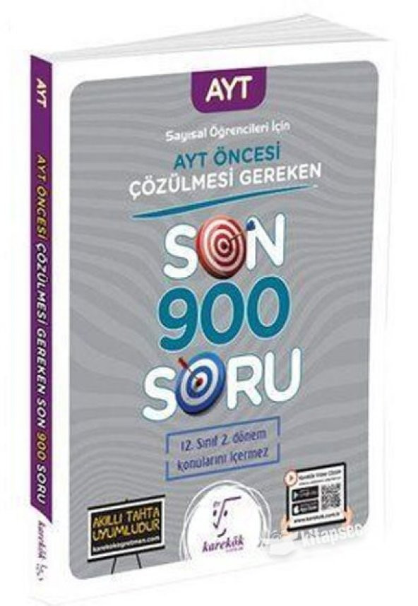 Karekök Yayınları 2023 AYT Öncesi Çözülmesi Gereken Son 900 Soru Sayısal ürün görseli 1