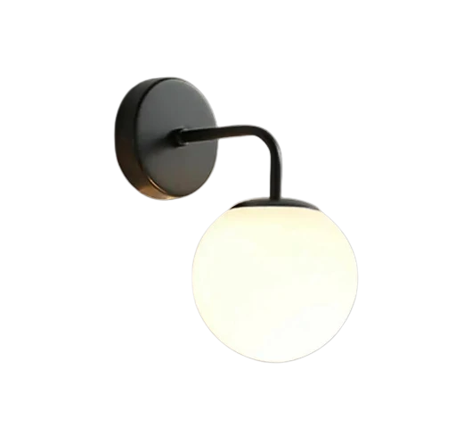 Ryslight Siyah Modern Opal Camlı Dekoratif Rustik Duvar  Aplik ürün görseli 1