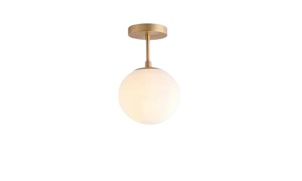 Rsylight Metal Modern Eskitme Kaplama Opal Camlı Tavan Plofyoner Tekli  Avize ürün görseli 1
