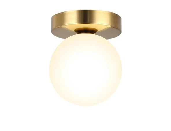 Rsylight Metal Modern Eskitme Kaplama Opal Camlı Tavan Plofyoner Tekli  Avize ürün görseli 1