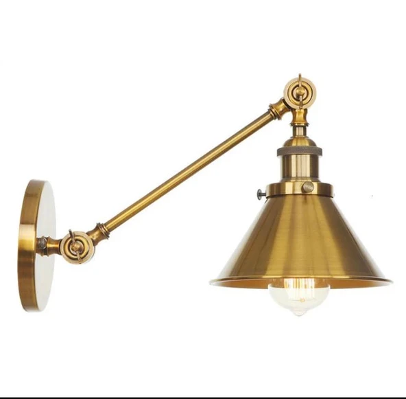 Rsylight Retro Eskitme Kaplama Metal Mafsallı Akrobatik Dekoratif Rustik Aplik ürün görseli 1