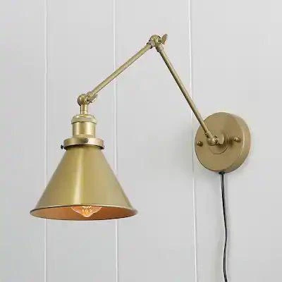 Rsylight Retro Eskitme Kaplama Kablolu Fişli  Metal Mafsallı Akrobatik Dekoratif Rustik Aplik ürün görseli 1