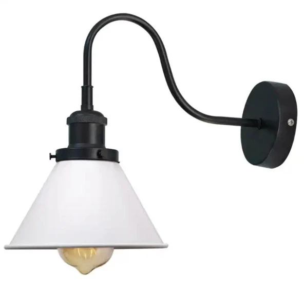 Rsylight Retro Siyah Beyaz Metal Modern Dekoratif Rustik Aplik ürün görseli 1