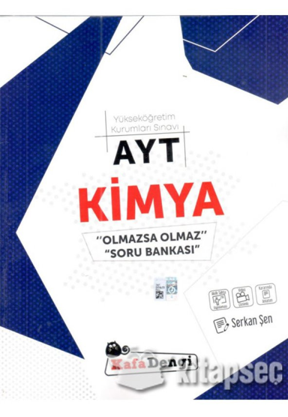 Kafadengi Yayınları AYT Kimya Olmazsa Olmaz Video Çözümlü Soru Bankası ürün görseli 1