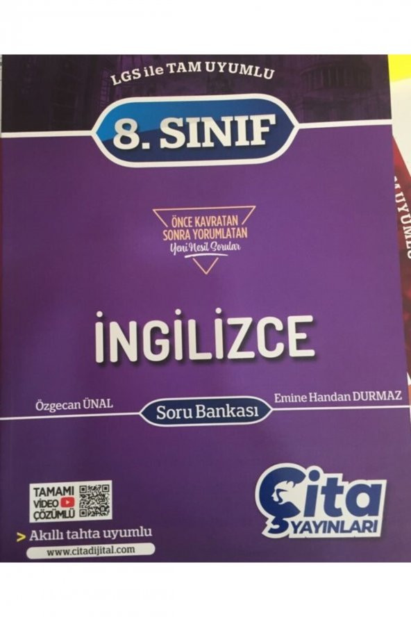 Çita Yayınları 8.Sınıf İngilizce Soru Bankası 2022 ürün görseli 1