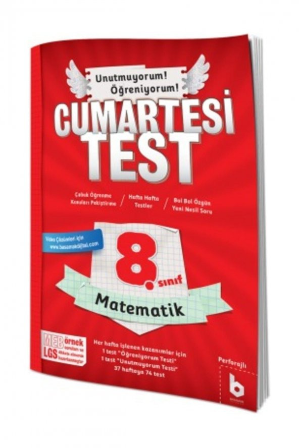 8. Sınıf LGS Matematik Cumartesi Test Basamak Yayınları ürün görseli 1