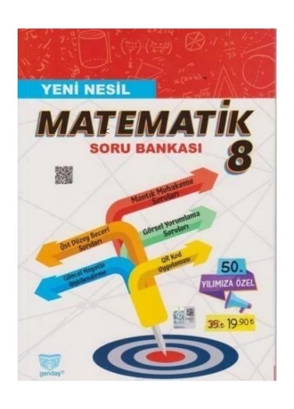 Gendaş Yayınları 8.Sınıf Matematik Yeni Nesil Soru Bankası ürün görseli 1