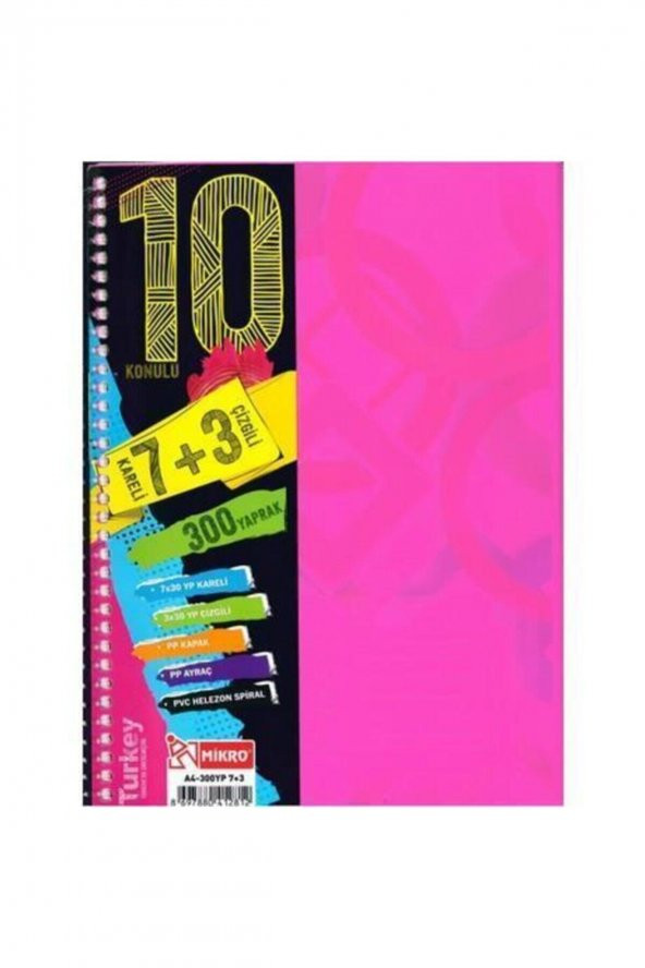 Telli 7+3 Ortalı Defter ürün görseli 1