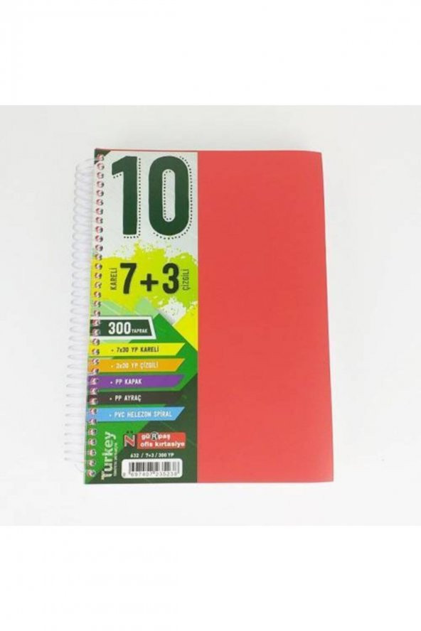 Telli 7+3 Ortalı Defter - Resim 3