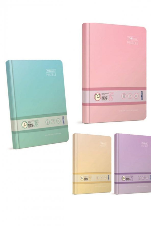 Gıpta Thebook Pastels Defter Kareli İplik Dikiş Sert Kapak 120 Yaprak 20x28 Cm ürün görseli 1