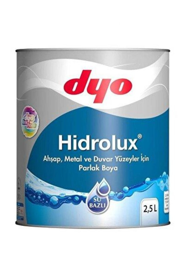 Dyo Hidrolüx Su Bazlı Yağlı Boya Beyaz 2.5 Lt. ürün görseli 1