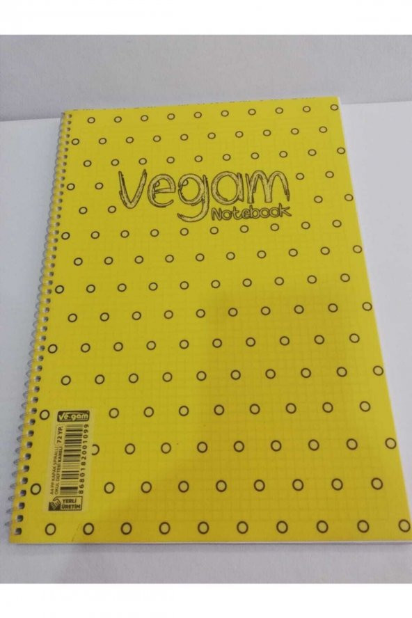 Vegam 72 yaprak Telli Kareli Defter ürün görseli 1
