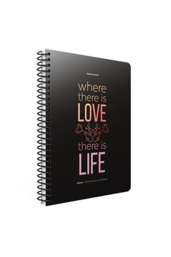 Gıpta 3647 Life Book Spiralli Karton Kapak 19x26 100 YP Kareli Defter ürün görseli 1