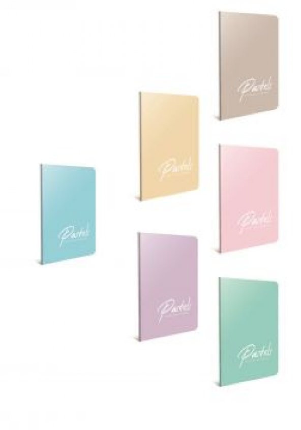 Gıpta 4113 Pastels Tel Dikişli PP Kapak A4 40 YP çizgili Defter ürün görseli 1