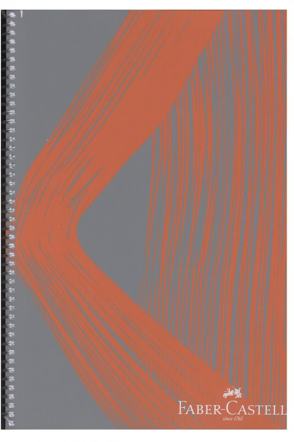 FABER CASTELL PLASTİK KAPAK WAVES SPİRALLİ DEFTER 100 YAPRAK KARELİ ürün görseli 1