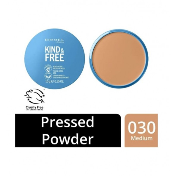 Rimmel London Kind Free Powder 030 Medium ürün görseli 1