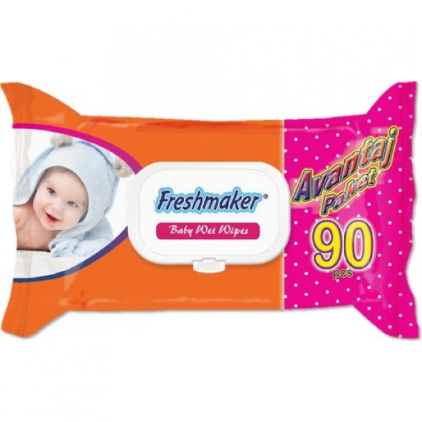 Freshmaker Islak Havlu Mendil 90 Yaprak Avantaj Pk Plastik Kapaklı ürün görseli 1