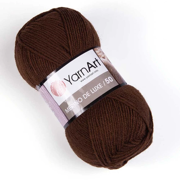 Yarnart Merino De Luxe 50 3067 Kahverengi ürün görseli 1