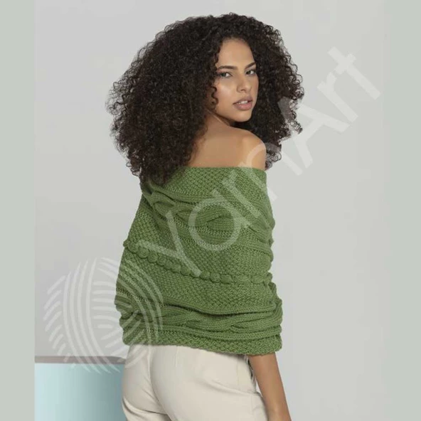 Yarnart Merino De Luxe 50 9561 - Resim 5