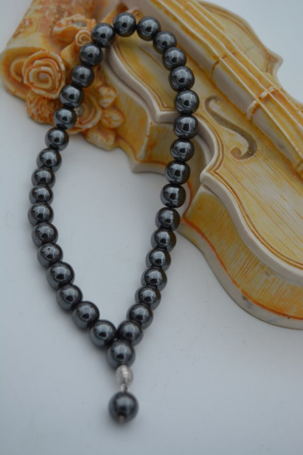 STONEAGE JEWELLERY Mini Tespih Tesbih Hematit Doğal Taşlı ürün görseli 1
