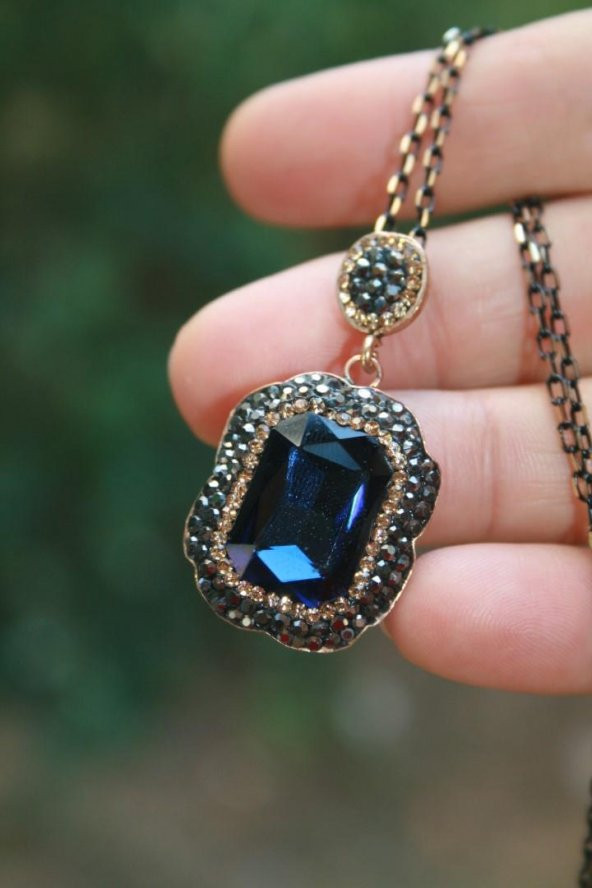 STONEAGE JEWELLERY Kristal Taşlı El Yapımı Kolye ürün görseli 1