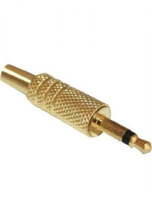 3.5 mm Mono Erkek Metal Gold Jack ürün görseli 1