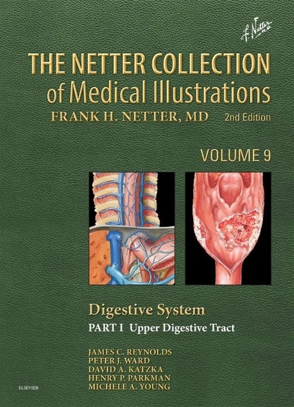 The Netter Collection of Medical Illustrations: Digestive System: Part I - The Upper Digestive Tract (Netter Green Book Collection) 2nd Edition James C Reynolds MD ürün görseli 1