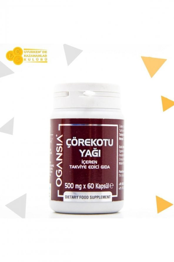 Ogansia Çörekotu Yağı Içeren Takviye Edici Gıda 60 Kapsül 500mg ürün görseli 1
