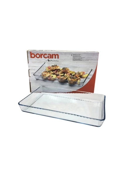Paşabahçe 590984 Borcam Fırın Tepsi 2850 cc 37X24 cm ürün görseli 1