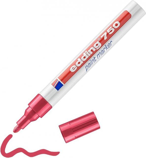 Edding 75002 Tam Örtücü Boya Kalemi Kırmızı ürün görseli 1