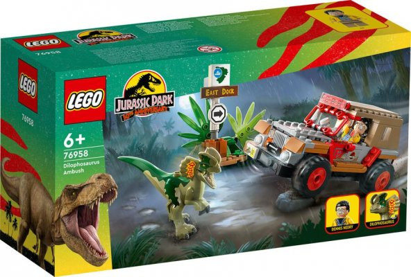 LEGO Jurassic World 76958 Dilophosaurus Ambush ürün görseli 1