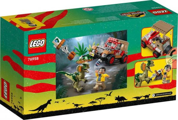 LEGO Jurassic World 76958 Dilophosaurus Ambush - Resim 2