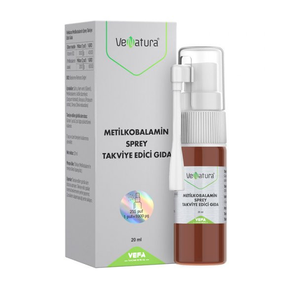 Venatura Metilkobalamin Sprey 20 Ml / 255 Puf ürün görseli 1