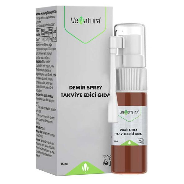 Venatura Demir Sprey 15 Ml ürün görseli 1