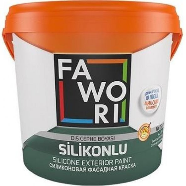 Fawori Silikonlu Dış Cephe Boyası Beyaz 15 Lt. ürün görseli 1