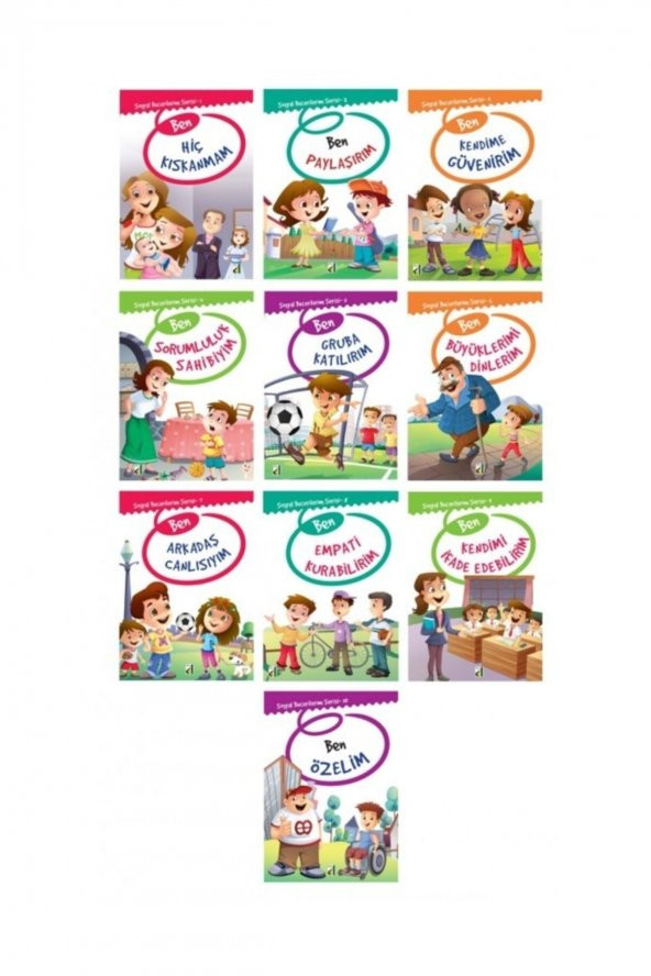 Damla Yayınevi Sosyal Becerilerim Serisi 10 Kitap ürün görseli 1
