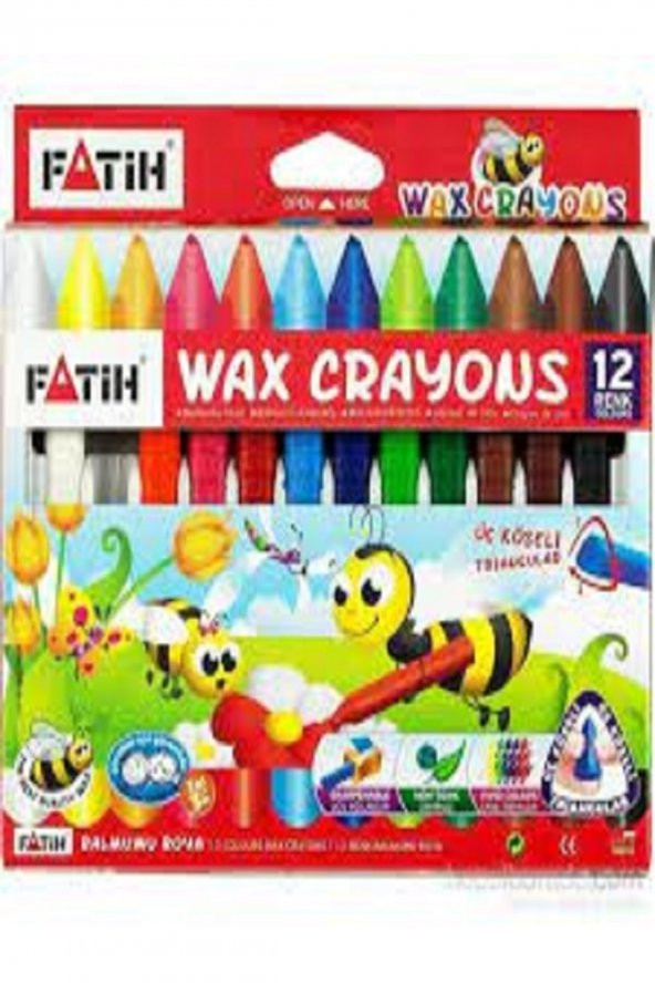 Fatih Wax Crayons Pastel Boya 12 Renk ürün görseli 1