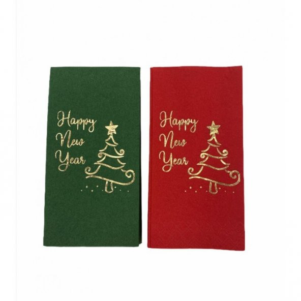 Yılbaşı Peçetesi Happy New Year 2 li Set ürün görseli 1
