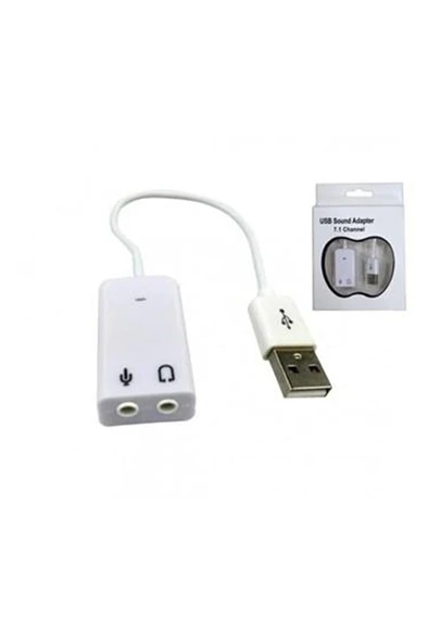Kablolu Usb Ses Kartı Usb Sound Adapter 7.1 Channel - TK-105 ürün görseli 1